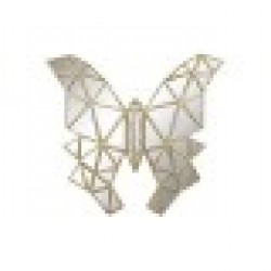 Декоративна фигурка DKD Home Decor Кристал Златен Смола Пеперуди (29,5 x 4 x 28,5 cm) - Dkd home decor