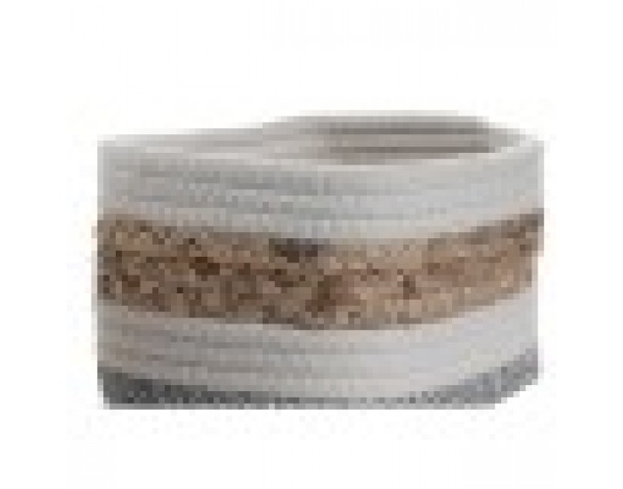 Декоративна кутия DKD Home Decor Памук Естествено влакно (3 Части) (33 x 23 x 13 cm)