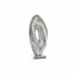 Декоративна фигурка DKD Home Decor 20 x 9 x 44 cm Абстрактен Сребрист Модерен - Dkd home decor