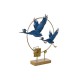 Декоративна фигурка DKD Home Decor 51 x 9 x 51 cm Син Златен Lind