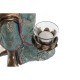 Декоративна фигурка DKD Home Decor Кристал Златен Буда Зелен Смола Ориенталски (17 x 14,5 x 23,7 cm) (2 броя)