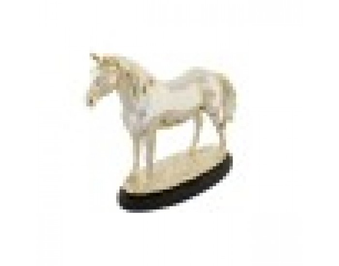 Декоративна фигурка DKD Home Decor Кон Черен Златен Смола (30 x 11,5 x 26 cm)