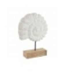 Декоративна фигурка Home ESPRIT Бял Естествен Средиземноморско Раковина 29 x 7,5 x 38,5 cm - Home esprit