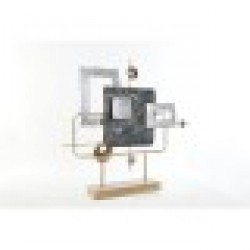 Декоративна фигурка DKD Home Decor Златен Метал Небесно синьо (59 x 8.5 x 54.6 cm) - Dkd home decor
