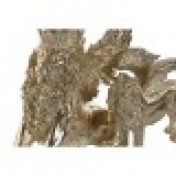 Декоративна фигурка Home ESPRIT Златен Лъв 20 x 10,5 x 17,5 cm 29 x 13 x 25 cm (2 броя) - Home esprit