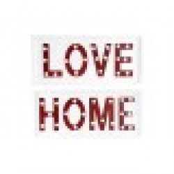 Декорация за стена DKD Home Decor Бял Червен Град 48 x 4 x 22 cm (2 броя) - Dkd home decor