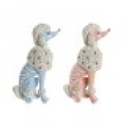 Декоративна фигурка DKD Home Decor 18 x 10 x 30,5 cm Scandi Син Розов (2 броя) - Dkd home decor