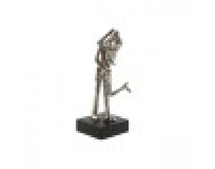 Декоративна фигурка Home ESPRIT Черен Сребрист Двойка партньори 14 x 10 x 29 cm