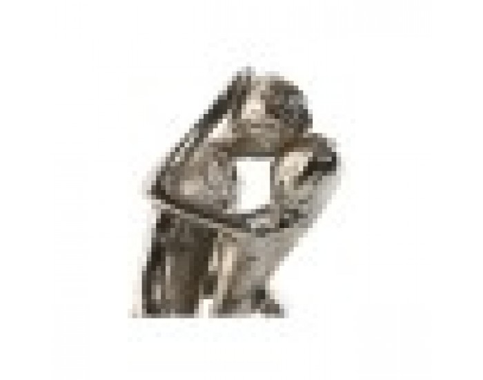 Декоративна фигурка Home ESPRIT Черен Сребрист Двойка партньори 14 x 10 x 29 cm
