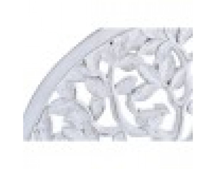 Декорация за стена DKD Home Decor Дърво MDF Бял (80 x 2 x 80 cm)