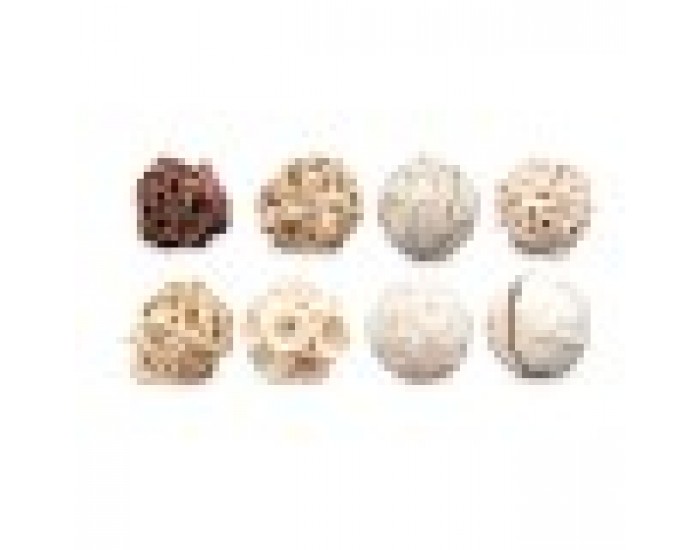 Set of Decorative Balls Бял Кафяв (12 броя)