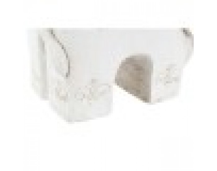 Декоративна фигурка DKD Home Decor Завършек със състаряващо покритие Слон Бял Ориенталски Магнезиев (42 x 24 x 46 cm)