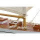Barco DKD Home Decor 42 x 9 x 60 cm Кафяв Оранжев Средиземноморско