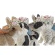 Декоративна фигурка DKD Home Decor 11 x 13 x 15 cm Смола Животни (4 броя)