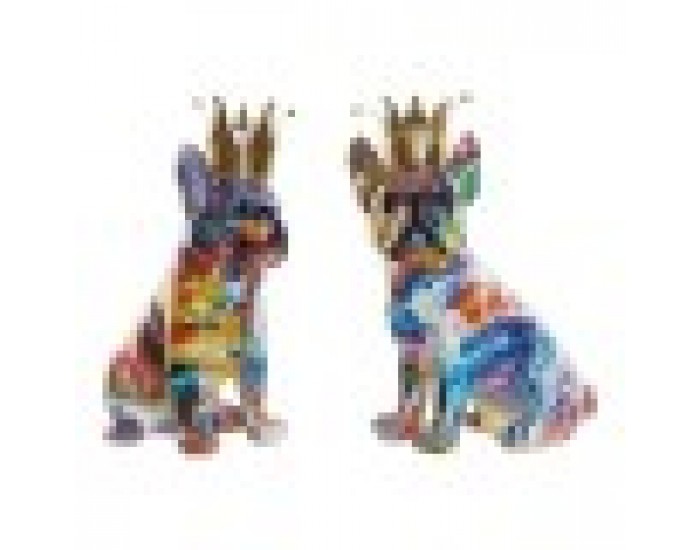 Декоративна фигурка DKD Home Decor Смола Куче (18.5 x 11.5 x 23.5 cm) (2 pcs)