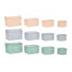 Игра на Кошници DKD Home Decor 39 x 27 x 24 cm Пластно Модерен (3 броя) - Dkd home decor