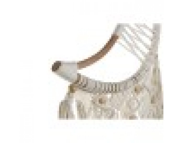 Висяща украса Home ESPRIT Сметана Естествен Boho Ресни (2 броя)