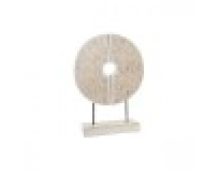 Декоративна фигурка DKD Home Decor Бял Желязо Кръгове (41 x 12 x 55 cm)