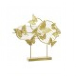Декоративна фигурка DKD Home Decor Златен Метал Пеперуди (63 x 9 x 58,4 cm) - Dkd home decor