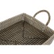 Комплект Подноси Home ESPRIT Естествен Светло кафяв Град 41 x 32 x 16 cm (2 броя)