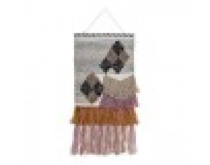 Висяща украса DKD Home Decor Юта Памук Вълна (46 x 2 x 110 cm)