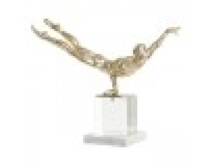 Декоративна фигурка DKD Home Decor Смола Кристал Мрамор (30 x 10 x 27 cm)