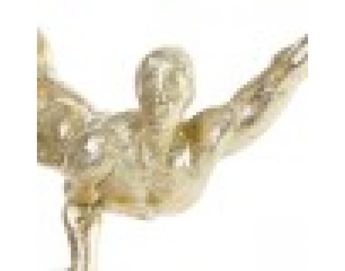 Декоративна фигурка DKD Home Decor Смола Кристал Мрамор (30 x 10 x 27 cm)
