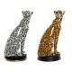 Декоративна фигурка DKD Home Decor Смола Леопард (2 pcs) (16 x 16 x 32 cm)