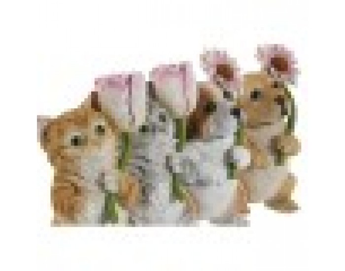 Декоративна фигурка Home ESPRIT Многоцветен Животни 10,5 X 9 X 18,5 cm (4 броя)