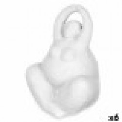 Декоративна фигурка Бял Dolomite 14 x 18 x 11 cm (6 броя) Дама Yoga - Gift decor