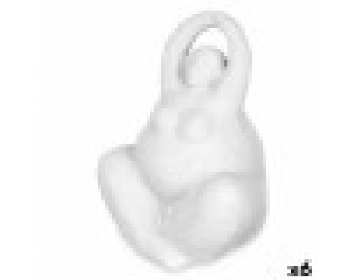 Декоративна фигурка Бял Dolomite 14 x 18 x 11 cm (6 броя) Дама Yoga