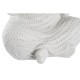 Декоративна фигурка DKD Home Decor Завършек със състаряващо покритие Бял Монах Ориенталски Магнезиев (25,5 x 19 x 39 cm) (2 броя