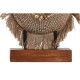 Декоративна фигурка DKD Home Decor Бежов Син Буда Смола Ориенталски Юта (19 x 6 x 25 cm) (2 броя)