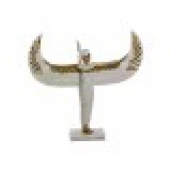 Декоративна фигурка Home ESPRIT Бял Златен Смола Ориенталски 34 x 6,5 x 33,5 cm - Home esprit
