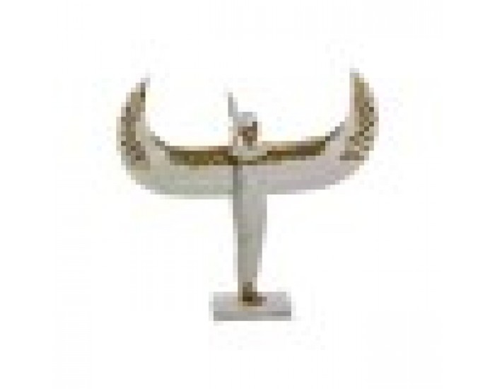 Декоративна фигурка Home ESPRIT Бял Златен Смола Ориенталски 34 x 6,5 x 33,5 cm