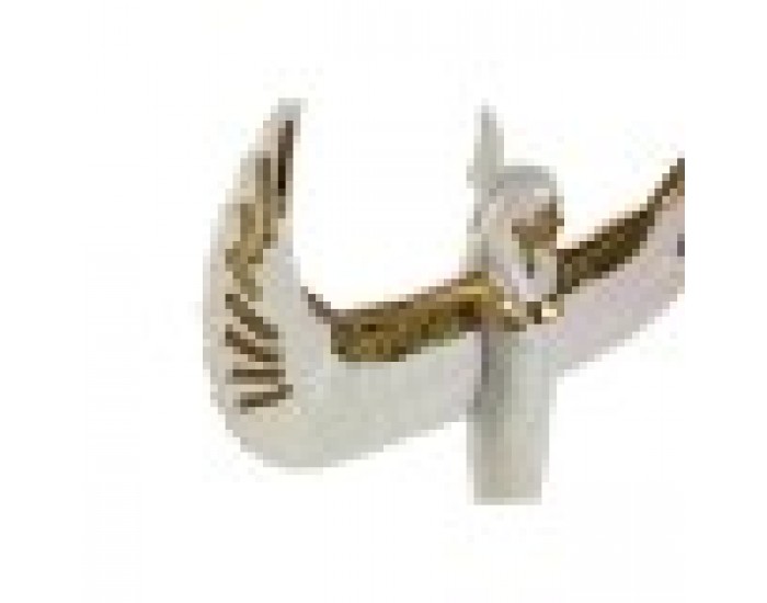 Декоративна фигурка Home ESPRIT Бял Златен Смола Ориенталски 34 x 6,5 x 33,5 cm