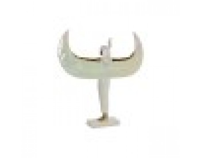 Декоративна фигурка Home ESPRIT Бял Златен Смола Ориенталски 34 x 6,5 x 33,5 cm