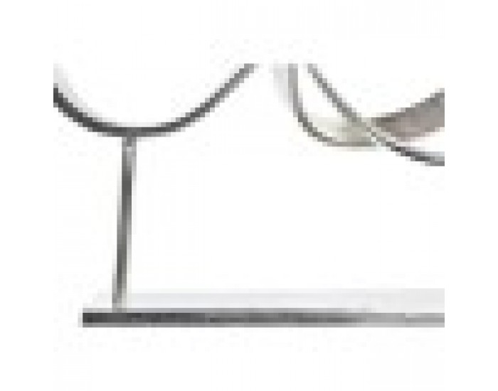 Декоративна фигурка DKD Home Decor Абстрактен Сребрист Алуминий Модерен