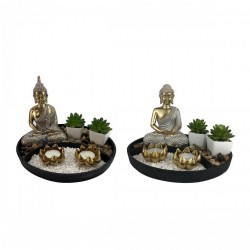 Декоративна фигурка DKD Home Decor Смола Ориенталски Градина (26 x 26 x 18 cm) (2 броя) - Dkd home decor