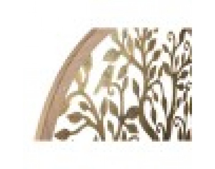 Декорация за стена Home ESPRIT Златен Естествен Дърво Cottage 60 x 1,5 x 60 cm (2 броя)