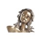 Декоративна фигурка DKD Home Decor Червен Златен цвят тюркоаз Смола Модерен (21 x 13 x 36 cm) (2 броя)