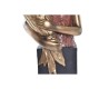 Декоративна фигурка DKD Home Decor Червен Златен цвят тюркоаз Смола Модерен (21 x 13 x 36 cm) (2 броя)