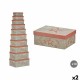 Декоративна кутия Pincello 65 Покривна черепица Картон (2 броя)