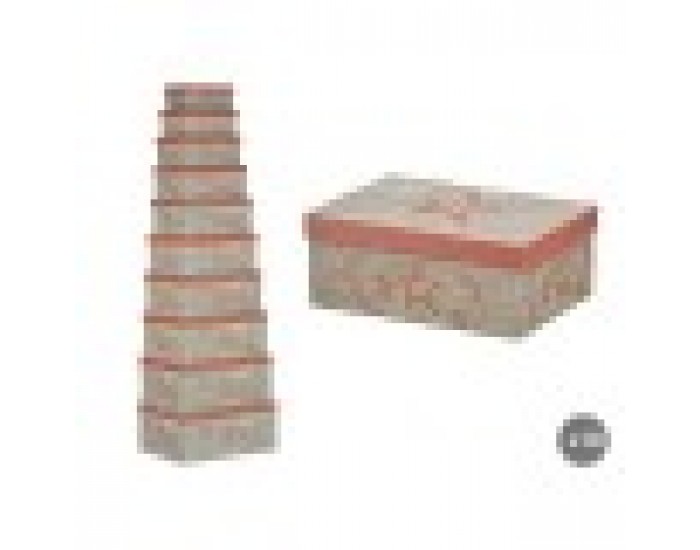Декоративна кутия Pincello 65 Покривна черепица Картон (2 броя)