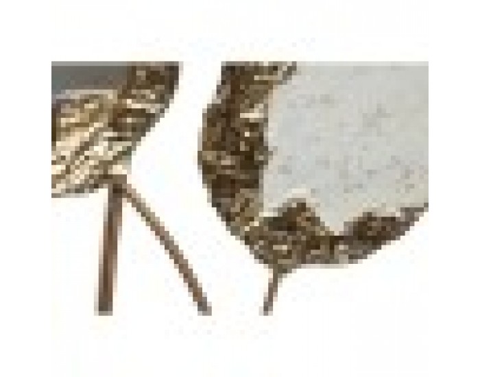 Декорация за стена Home ESPRIT Сив Златен Модерен Цвете 31 x 2,5 x 89,5 cm (2 броя)