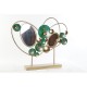 Декоративна фигурка DKD Home Decor Огледало Златен Метал Зелен (62 x 9 x 53.3 cm)