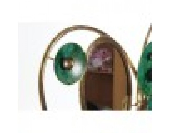 Декоративна фигурка DKD Home Decor Огледало Златен Метал Зелен (62 x 9 x 53.3 cm)