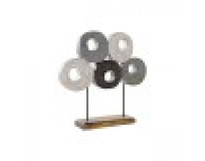 Декоративна фигурка DKD Home Decor Многоцветен Желязо Кръгове