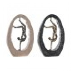 Декоративна фигурка DKD Home Decor 24 x 8 x 36 cm Черен Златен (2 броя) - Dkd home decor