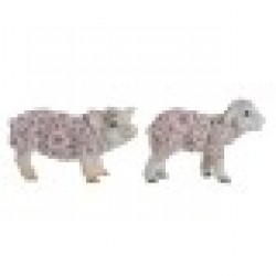 Декоративна фигурка Home ESPRIT Бял Многоцветен Lilled 34 X 13,5 X 18,5 cm (2 броя) - Home esprit